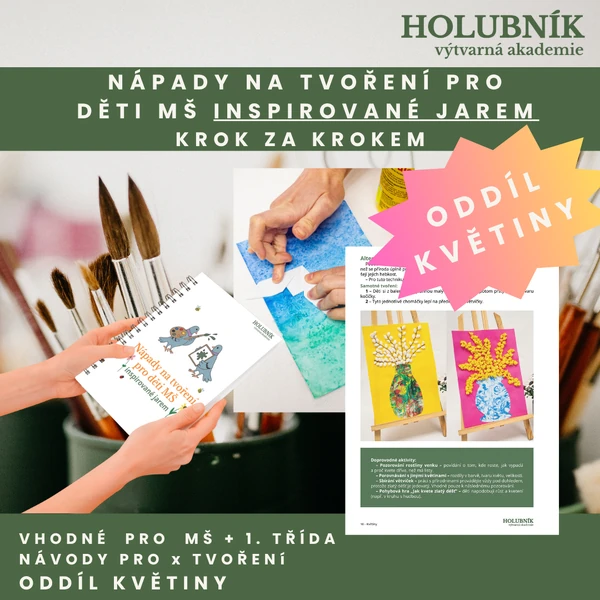 oddíl KVĚTINY- Nápady na tvoření pro děti MŠ- inspirované jarem 