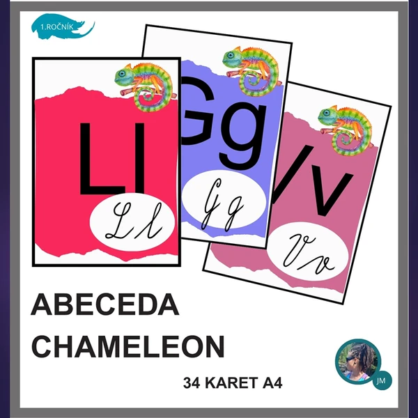 ABECEDA - CHAMELEON (barevná)