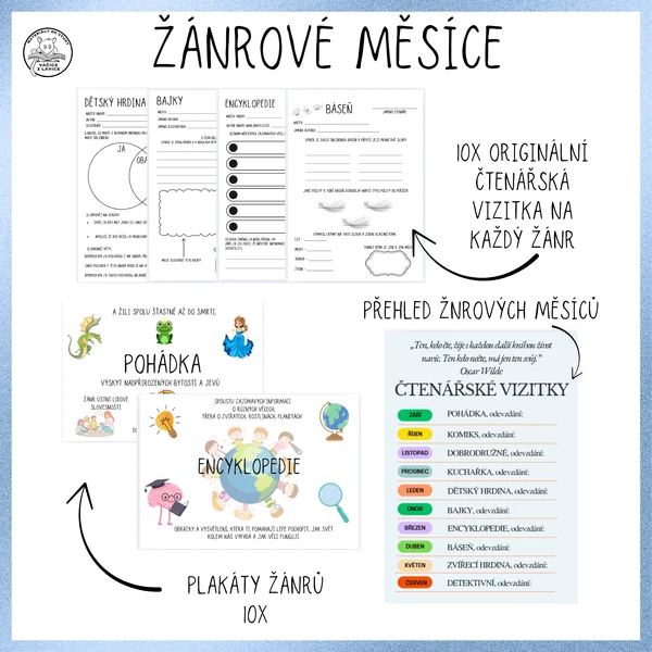 Žánrové měsíce - rozvoj čtenářství 