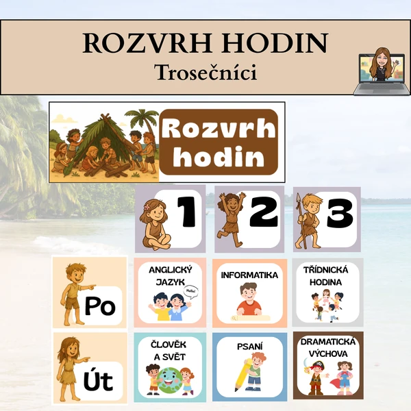 rozvrh hodin - trosečníci