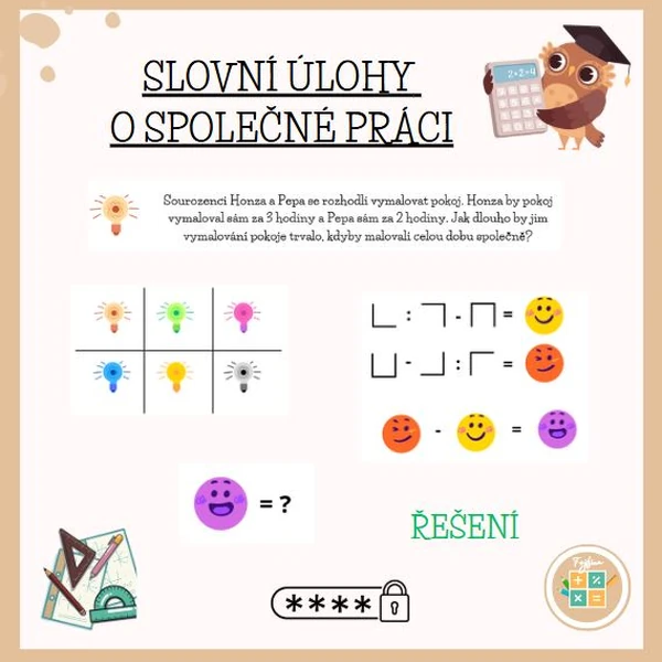 Slovní úlohy - společná práce
