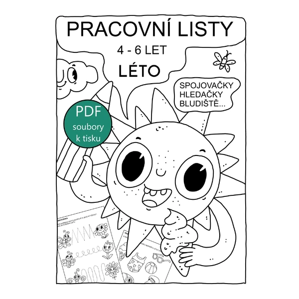 pracovní listy LÉTO 11 ks PDF