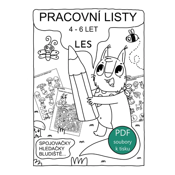 pracovní listy LES 11 ks PDF