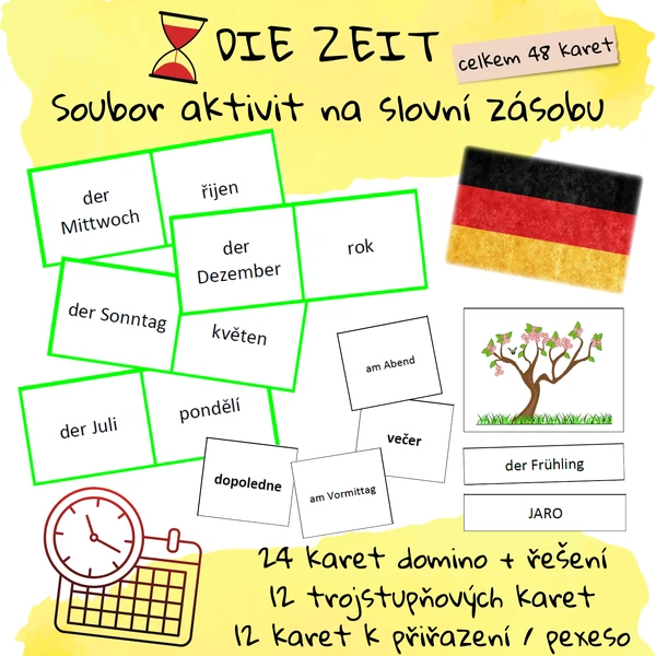 Die Zeit – soubor aktivit na slovní zásobu