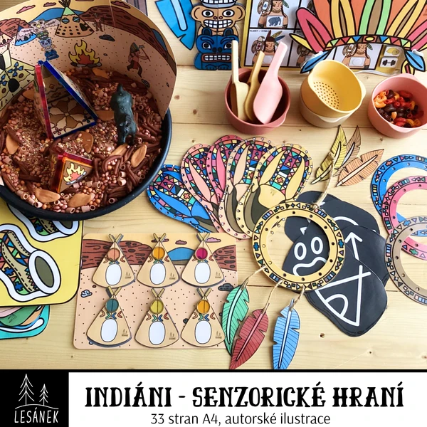 INDIÁNI - senzorické hraní