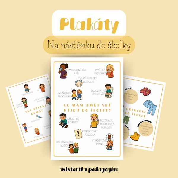 Plakáty na nástěnku do školky