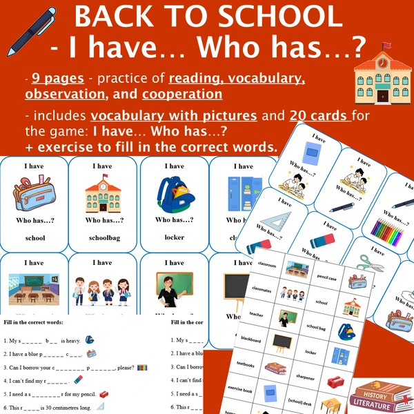 Back to school - I have Who has