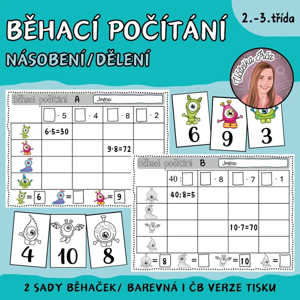 Běhací počítání - násobení/dělení