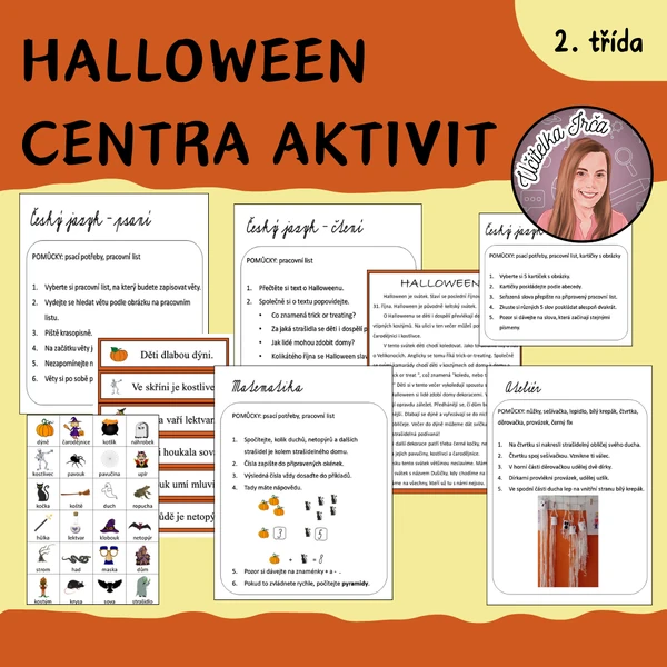 Halloweenská centra aktivit