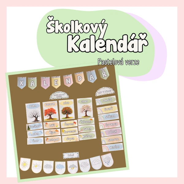 Kalendář - pastelová verze