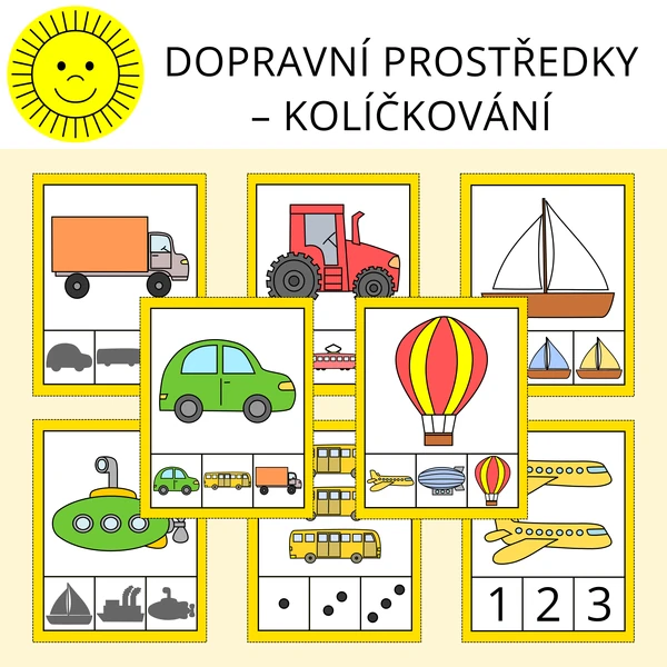 DOPRAVNÍ PROSTŘEDKY - KOLÍČKOVÁNÍ
