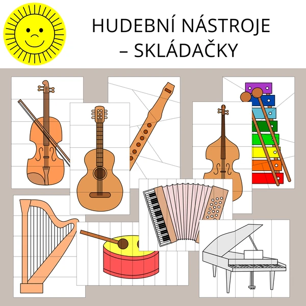 HUDEBNÍ NÁSTROJE - SKLÁDAČKY