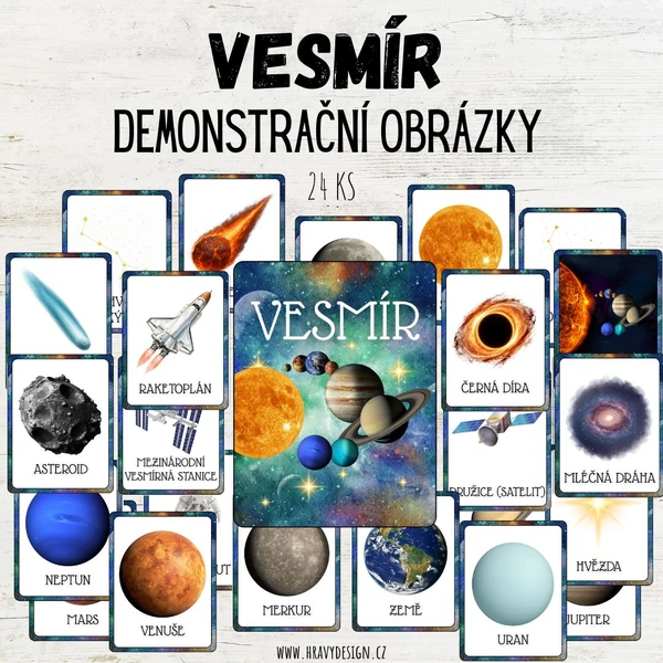 VESMÍR - Demonstrační obrázky