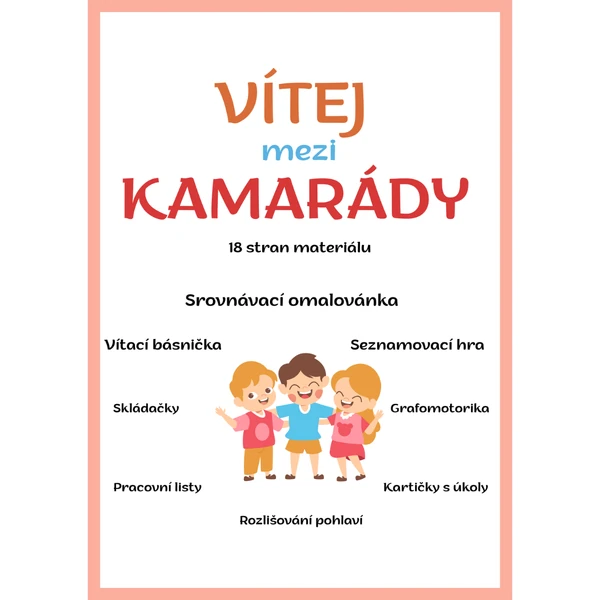Vítej mezi kamarády - aktivity pro děti předškolního věku