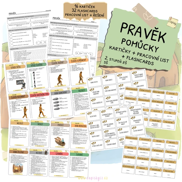Pravěk - pomůcky