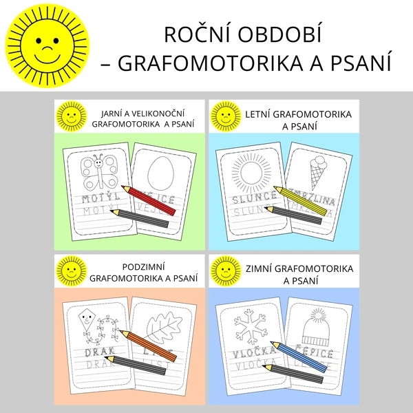 ROČNÍ OBDOBÍ - GRAFOMOTORIKA A PSANÍ