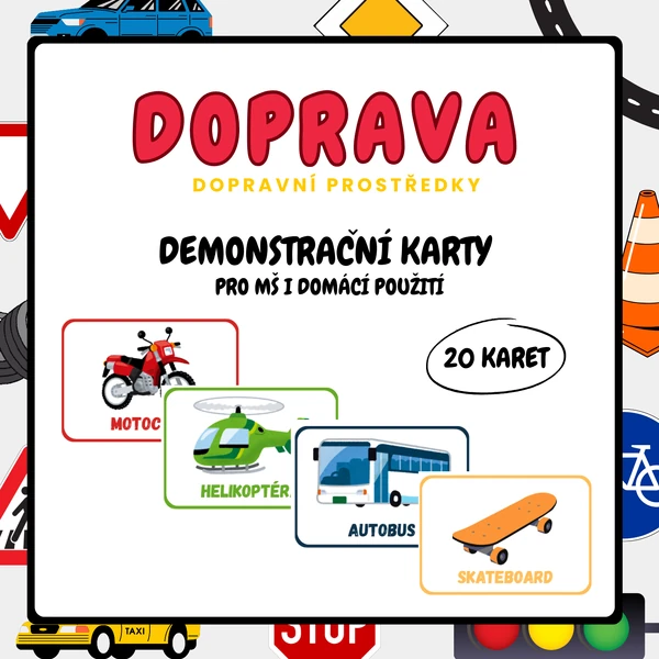 Doprava – demonstrační karty