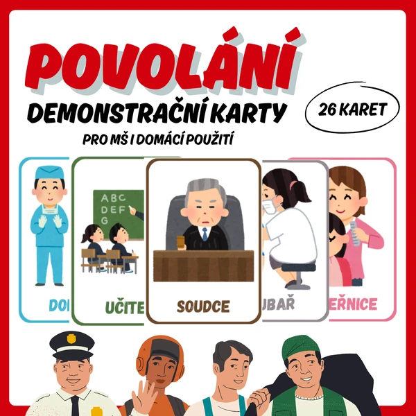 Povolání – demonstrační karty