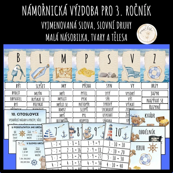Námořnická výzdoba pro 3. ročník