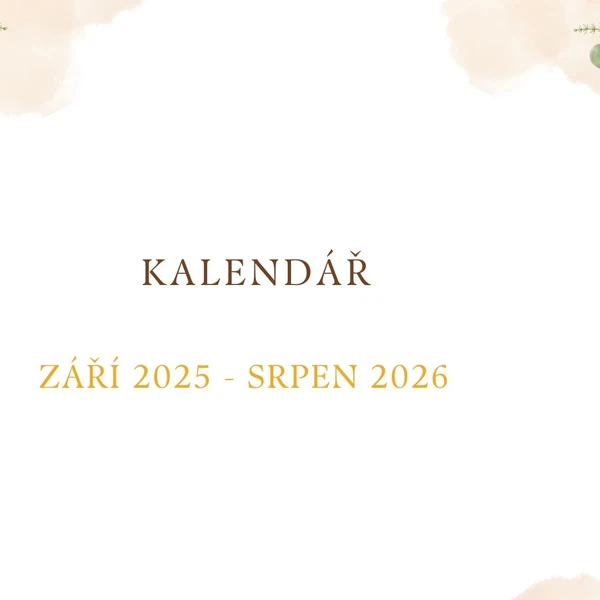 Kalendář - měsíční přehled září 2025 - srpen 2026