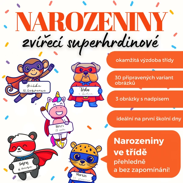 Narozeniny: Zvířecí superhrdinové