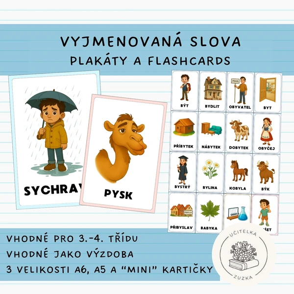 Vyjmenovaná slova - flashcards