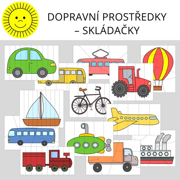 DOPRAVNÍ PROSTŘEDKY - SKLÁDAČKY