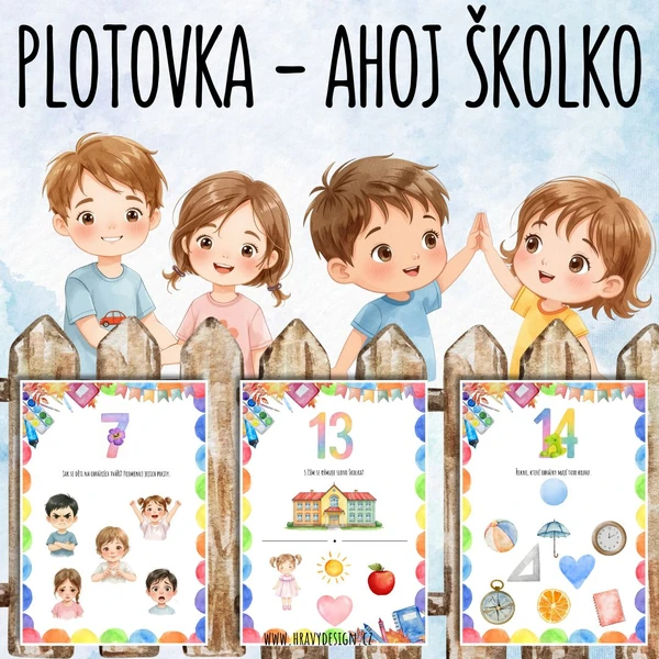 Plotovka na začátek školního roku - Ahoj školko