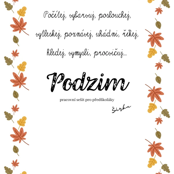 PODZIM - pracovní sešit