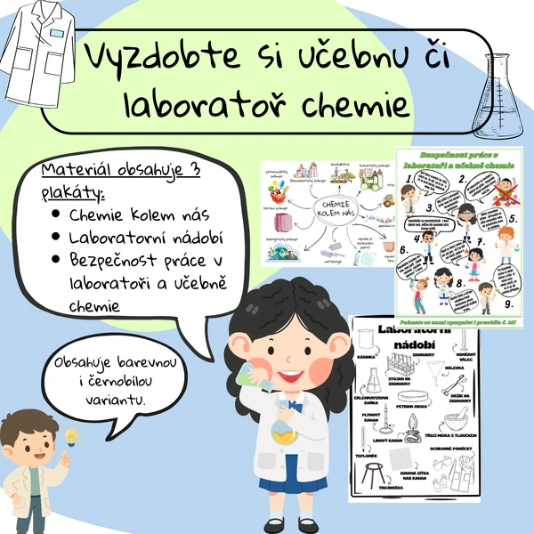 Chemické plakáty - vyzdobte si učebnu či laboratoř chemie