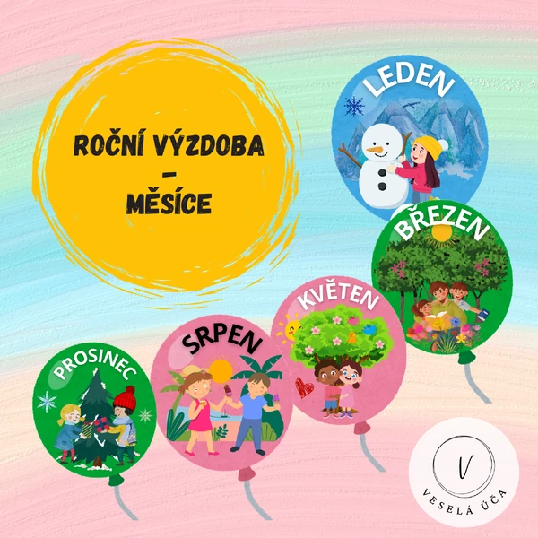 ROČNÍ VÝZDOBA - MĚSÍCE