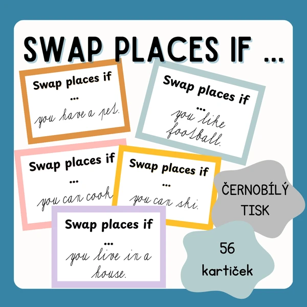 Swap places if.. KARTIČKY