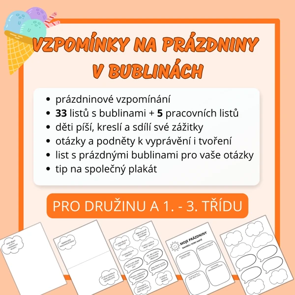 Vzpomínky na prázdniny - v bublinách