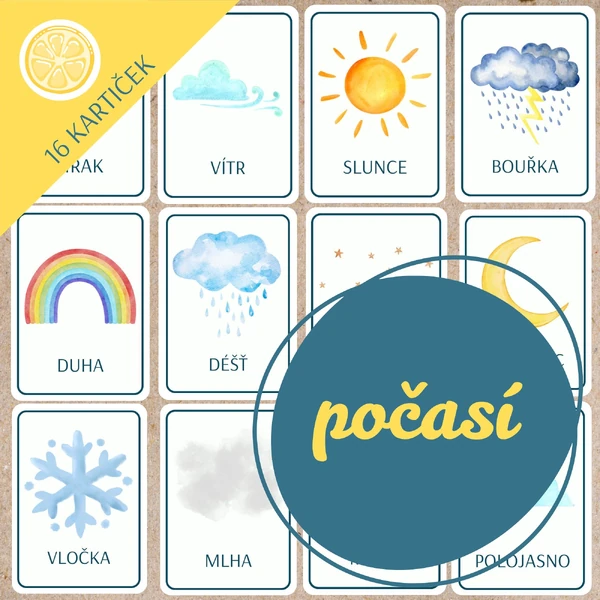 POČASÍ | obrázkové demonstrační kartičky