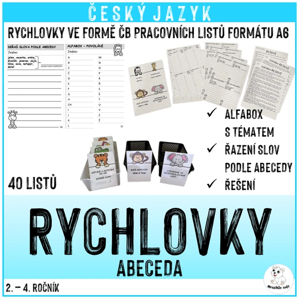 Rychlovky - abeceda