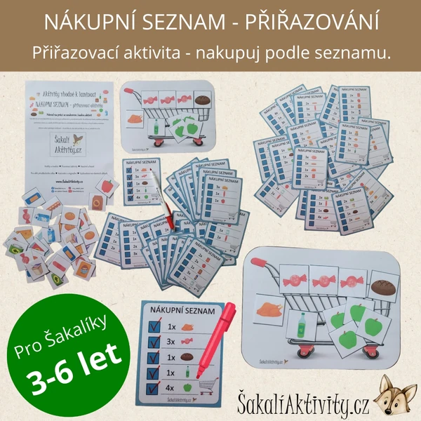  NÁKUPNÍ SEZNAM - přiřazovací aktivita 