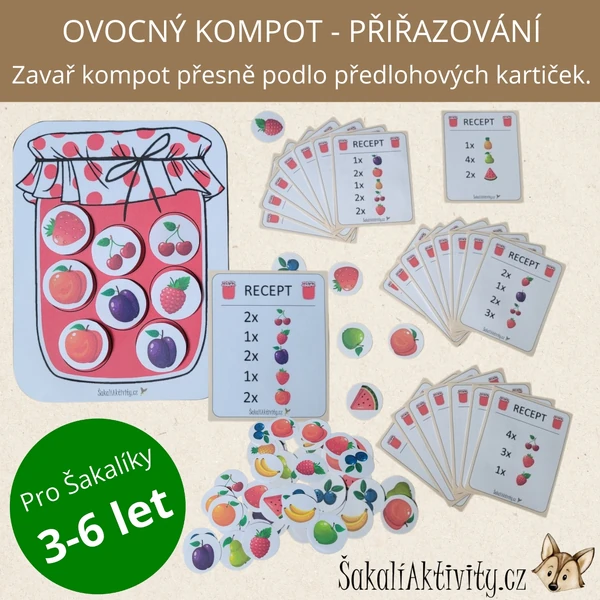  OVOCNÝ KOMPOT - přiřazovací aktivita 