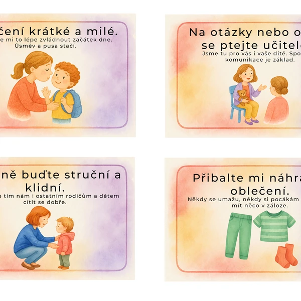 Informační materiál do šatny MŠ 