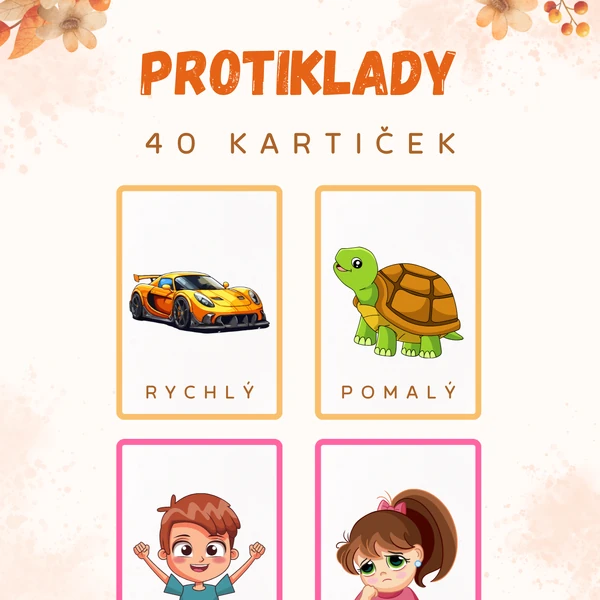 Učíme se protiklady a přiřazování