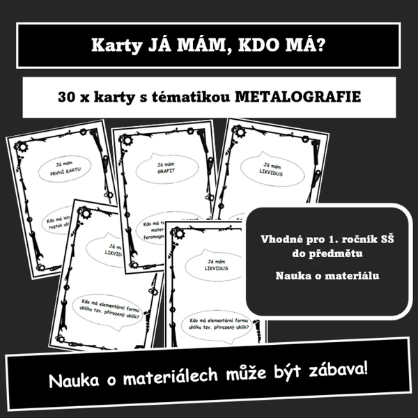Metalografie - Já mám, kdo má?