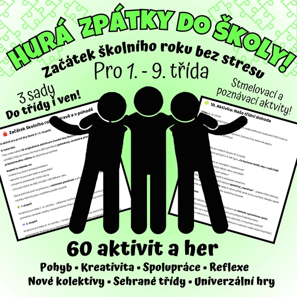 🎒60 aktivit na první týdny školního roku – pro první i druhý stupeň ZŠ🎈