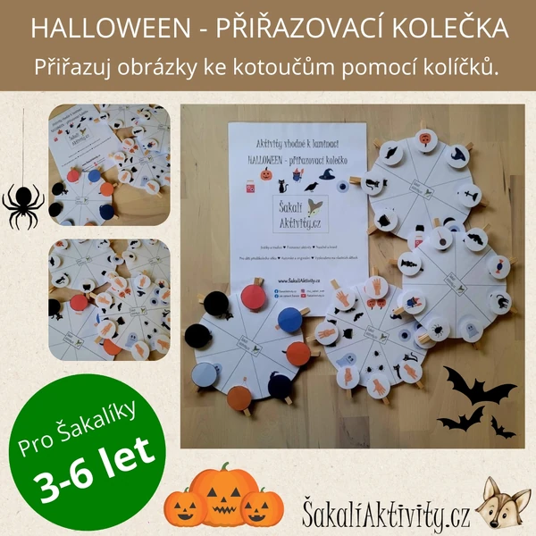  HALLOWEEN - přiřazovací kolečko 