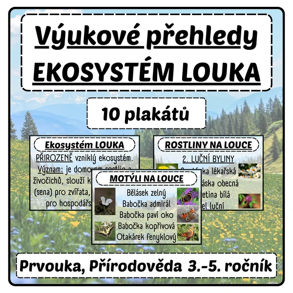 Výukové přehledy- EKOSYSTÉM LOUKA