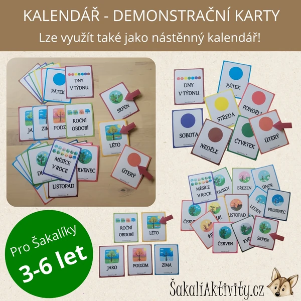  KALENDÁŘ - demonstrační karty 