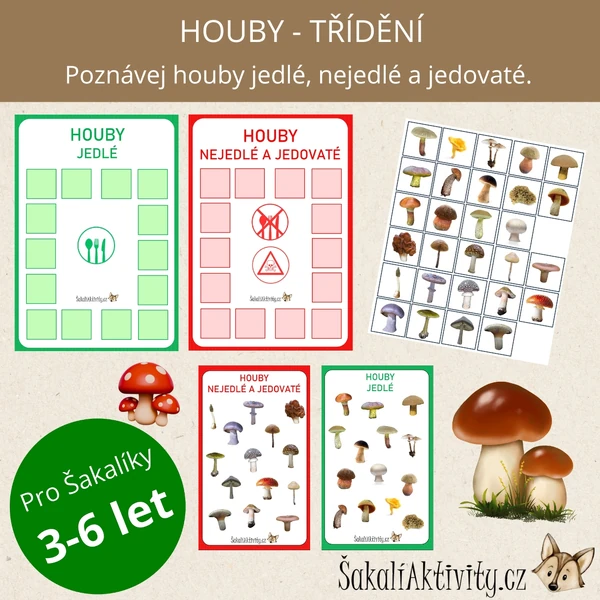  HOUBY - JEDLÉ x NEJEDLÉ - TŘÍDĚNÍ 