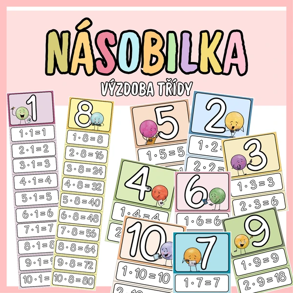 Násobilka - výzdoba třídy