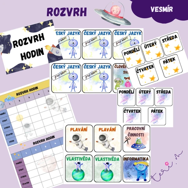 ROZVRH HODIN - téma VESMÍR
