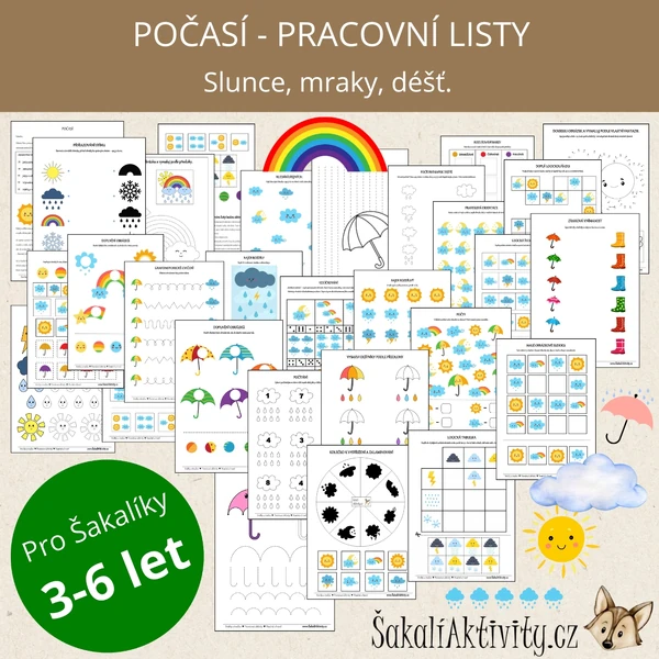  Pracovní listy - POČASÍ 