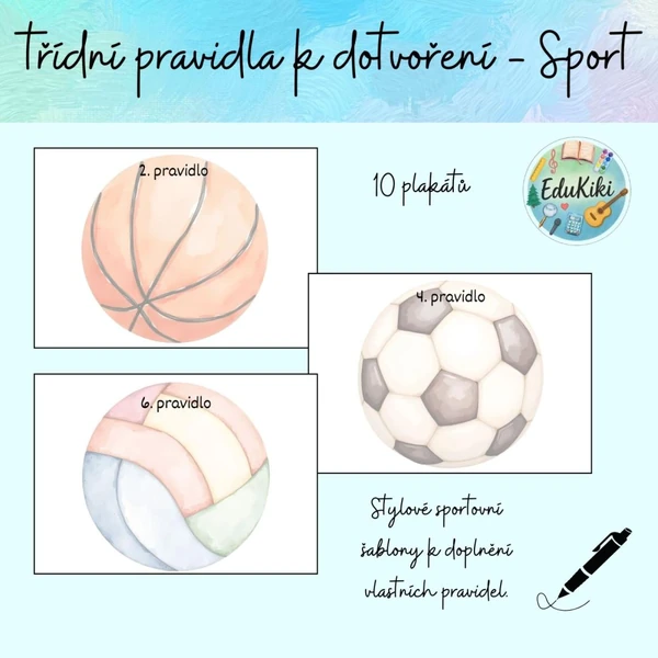 Třídní pravidla k dotvoření - Sport