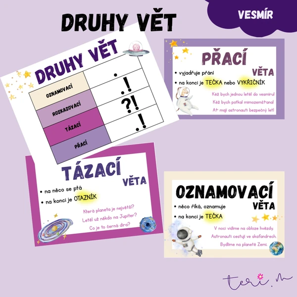 DRUHY VĚT - téma VESMÍR